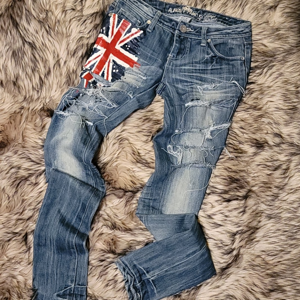 London Flag 🇬🇧  skinny jeans